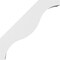 Ekena Millwork 3-in. W x 18-in. D x 18-in. H Funston Architectural Grade PVC Knee Brace BRCP03X18X18FST - alternate 5